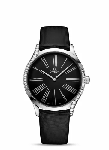 Omega De Ville Trésor 39 Stainless Steel / Black Roman / Fabric 428.17.39.60.01.001 (42817396001001)